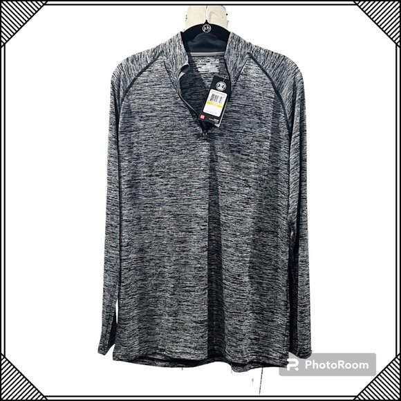 UNDER AMOUR Mens Heatgear Half-Zip Pullover Sweatshirt - Size M/Unisex /NWT - Picture 1 of 7